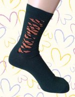 Nature Socks 920 Носки женские с прикольной надписью &quot;Тигрица&quot; Зеленые, цвет хаки