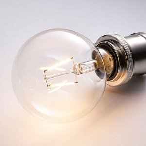LUNNOM, Светодиодная лампа E27 150 люмен, прозрачная, 95 мм,
