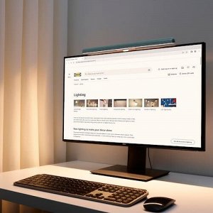LAGERGNG, светодиодная лампа для экрана с регулируемой яркостью / бирюзовый,