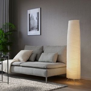 VICKLEBY, Торшер, бежевый/ручная работа, 136 см