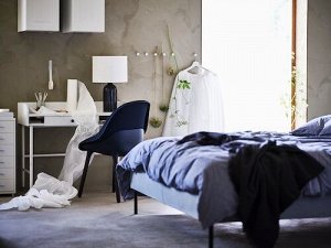 TONVIS, Настольная лампа, дымчатое стекло/белый, 52 см