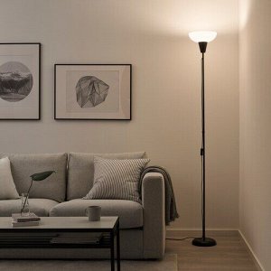 IKEA ТОГАРП, напольный светильник, черный/белый,