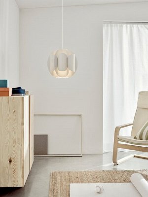 TRUBBNATE / HEMMA, подвесной светильник, белый, 38 см,