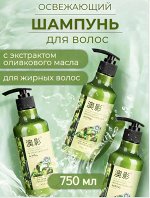 Шампунь АОИН освежающий для жирных волос с маслиной европейской 750мл