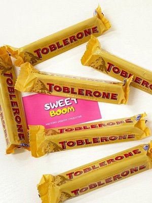 Шоколадный батончик Toblerone Switzerland / Швейцарский молочный шоколад Тоблерон с медово-миндальной нугой 35 гр