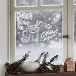 Наклейки на окна виниловые «Уютный вечер», многоразовые, 70 × 25 см