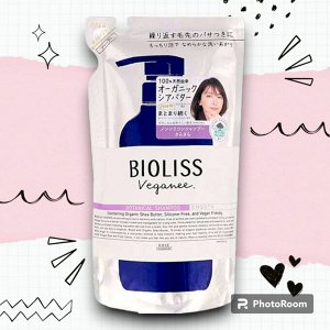 Веганский шампунь "Bioliss Veganee" для волос на основе органических масел 340 мл