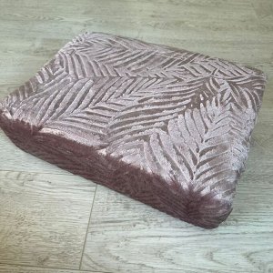Плед из Велсофта Евро Папоротник Лиловый 200*220 см