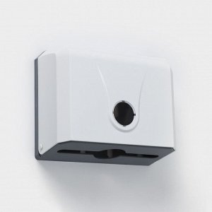 Диспенсер для бумажных полотенец в листах, 26x12x22 см, белый