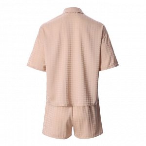 Пижама женская (рубашка и шорты) KAFTAN Silk, бежевый