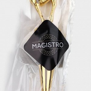 Пробка для бутылки новогодняя Magistro Deer, 12,5 см, цвет золотой