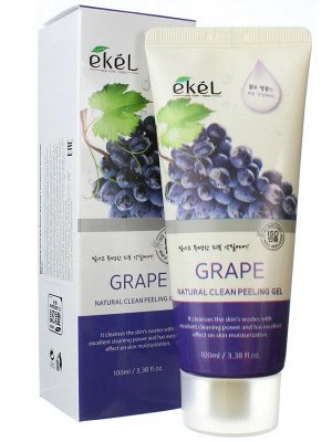 Пилинг гель для лица с экстр. Винограда/ Grape Natural Clean Peeling Gel, Ekel, Ю.Корея, 100 г,