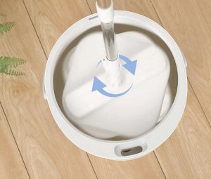 Швабра с отжимом + ведро Xiaomi QUANGE Rubber And Cotton Mop