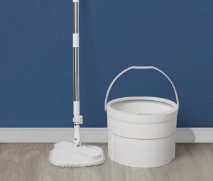 Швабра с отжимом + ведро Xiaomi QUANGE Rubber And Cotton Mop