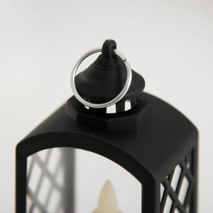 Светодиодная свеча в подсвечнике RISALUX «Фонарь мини», LED-ночник,1 Вт, 3xLR1103, чёрный, 5x4.5x9 см