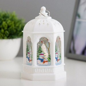 Фигурка светящаяся RISALUX «Огонёк», LED-ночник, 1 Вт, 3xAG13, белый, 8.5x8.5x13 см