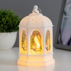 Фигурка светящаяся RISALUX «Огонёк», LED-ночник, 1 Вт, 3xAG13, белый, 8.5x8.5x13 см