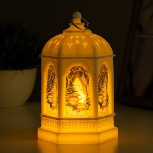 Фигурка светящаяся RISALUX «Огонёк», LED-ночник, 1 Вт, 3xAG13, белый, 8.5x8.5x13 см