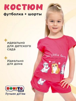 Комплект для девочки (футболка и шорты) арт.BK0005FSHD(New)