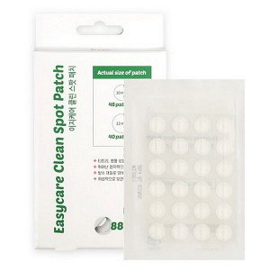 Точечные патчи от прыщей Prreti Easycare Clean Spot Patch, 88шт в 1 уп