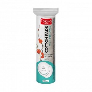 Ватные диски Tokiko Japan 120 шт непрошитые