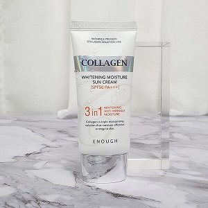 Отбеливающий солнцезащитный крем с коллагеном Enough Whitening Collagen Moisture Sun Cream SPF50 PA+++, 50 г