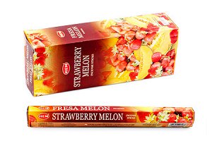 Благовония, ароматические палочки Strawberry Melon HEM 6-ти гранник (Клубника Дыня)
