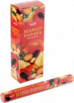 Благовония HEM, шестигранники, Mango Papaya