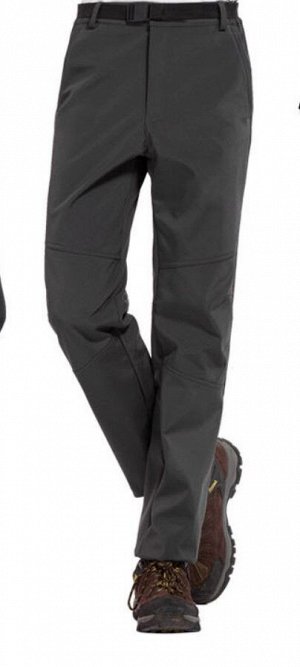 Мужские водонепроницаемые и ветрозащитные брюки, утепленные, цвет серый