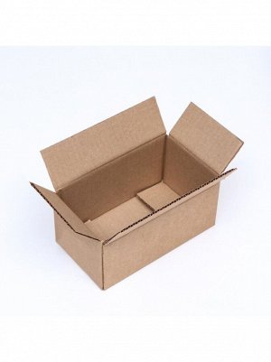 Коробка складная 20 х10 х10 см без печати цвет бурый