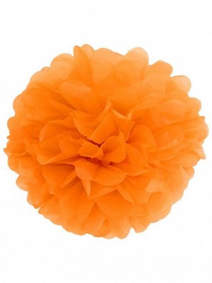 Подвеска Цветок объемный бумажная тишью 30 см цвет оранжевый HS-26-20