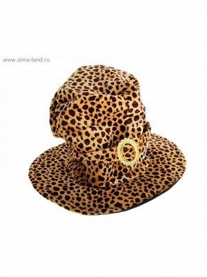 Шляпа цилиндр Леопард 30 х 40 х 40