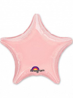 Фольга шар Звезда 19"/48 см пастель Pink Anagram