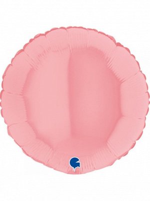 Фольга шар Круг 18"/46 см пастель Matte Pink Grabo