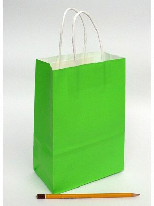 Пакет крафт 15 х21 х8 см цвет зеленый