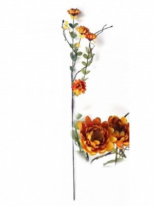 Хризантема Сантини 51 см цвет красно-оранжевый HS-27-1