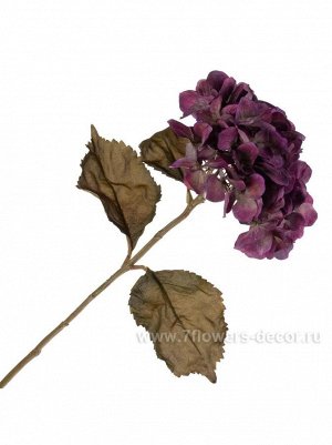 Гортензия 69 см цветок искусственный цвет сиреневый ткань ВЕ-007-13