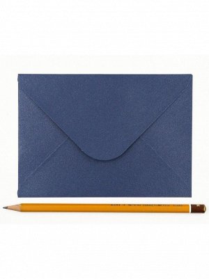 Конверт 11 х15 см дизайнерская бумага цвет Синий