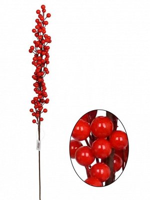 Ветка с ягодой 82 см цвет красный HS-2-1