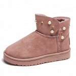 Женские короткие угги с декором