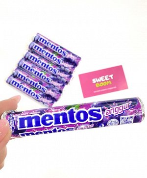 Жевательные конфеты со вкусом винограда  Mentos Roll Grape 29 гр
