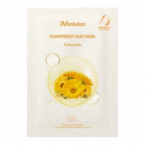 JMsolution Plansynergy Silky Mask Calendula Успокаивающая тканевая маска с календулой
