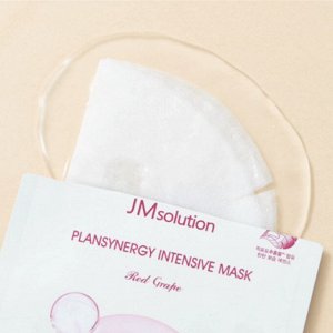 Укрепляющая тканевая маска с красным виноградом JMsolution Plansynergy Intensive Mask Red Grape