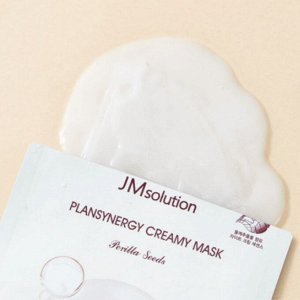 Тканевая маска для сияния кожи с семенами периллы JMsolution Plansynergy Creamy Mask Perilla Seeds