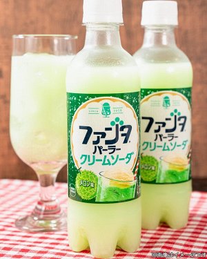 Fanta Parlor Cream Soda Melon 380ml - Японская Фанта крем сода дыня