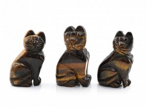 Кошка из тигрового глаза 28*18*47мм
