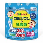 ITOH Кальций + Кисломолочные бактерии для детей со вкусом клубники с молоком