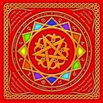 Салфетка магическая &quot;Белая пентаграмма&quot;, 15х15 см,4 шт.