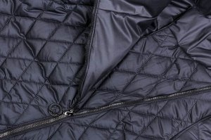 Куртка Комфортная и практичная стеганая куртка с капюшоном - идеальное решение для стильного и комфортного образа в прохладную погоду. Куртка прямого силуэта с асимметричной застежкой на «молнию». На 