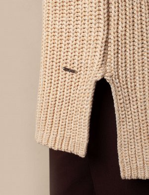 Хлопковый свитер крупной вязки